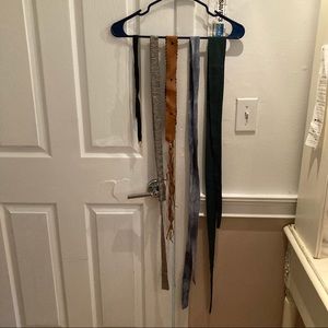Sashes, various colors and textures